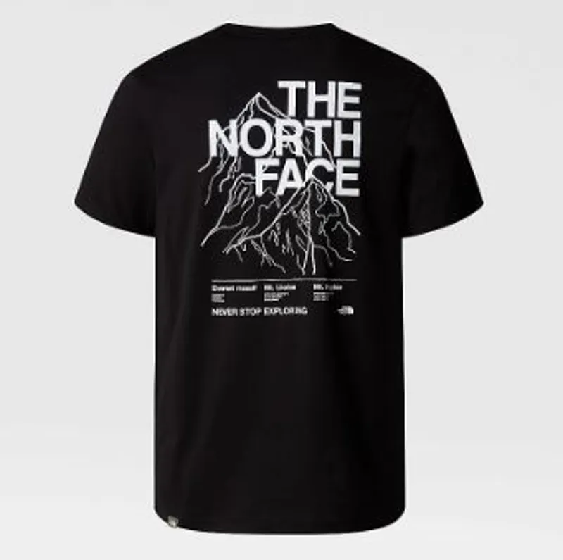 The North Face Men's Mountain Outline T-Shirt in TNF Black/TNF White-1